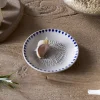 Serving Bowls^Nkuku Indigo Drop Garlic Grater - Cream & Indigo