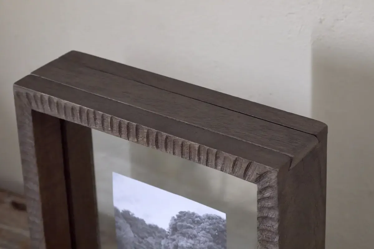 Desk Accessories|Photo Frames^Nkuku Indu Standing Mango Wood Frame - Dark Ash