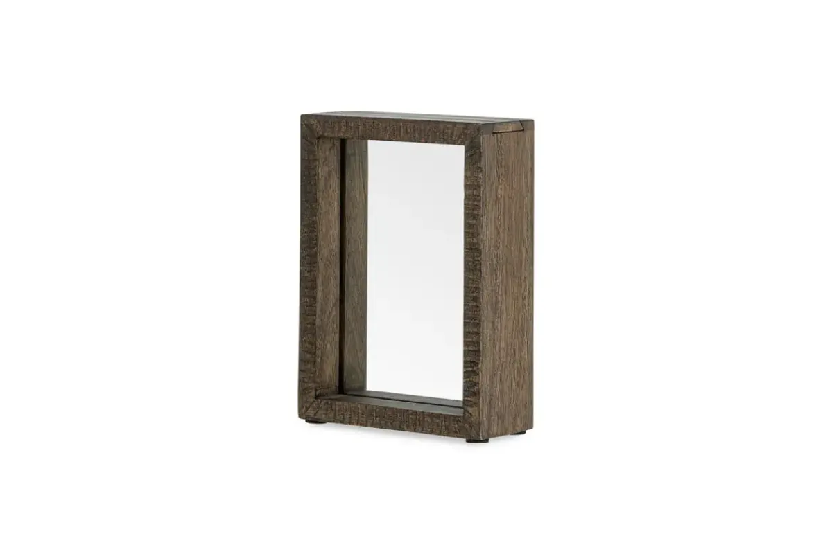Desk Accessories|Photo Frames^Nkuku Indu Standing Mango Wood Frame - Dark Ash