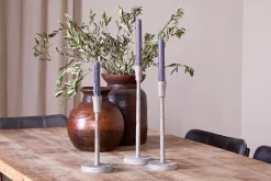 Desk Accessories|Candle Holders^Nkuku Inigo Candle Holder - Aged Zinc