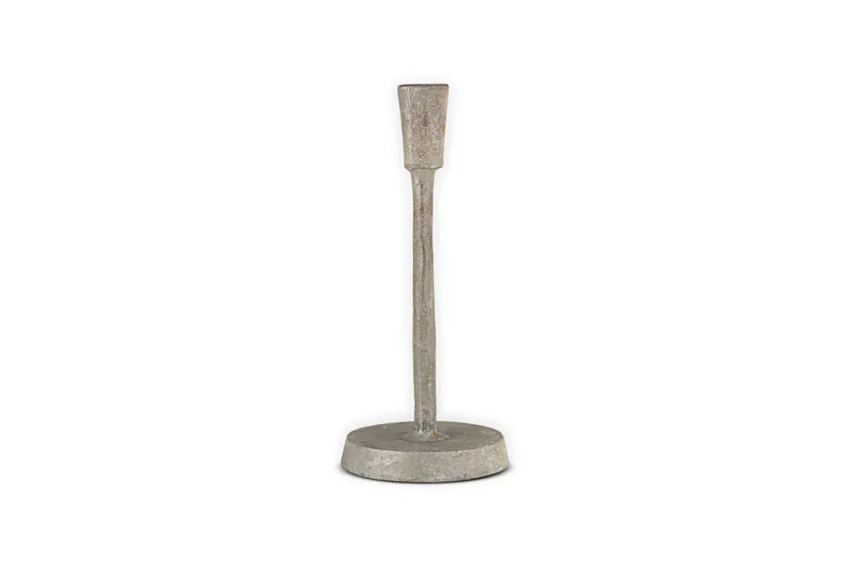 Desk Accessories|Candle Holders^Nkuku Inigo Candle Holder - Aged Zinc