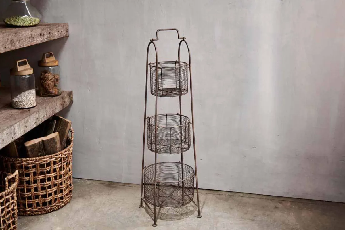 Pantry|Kitchen Storage^Nkuku Inkollu Three-Tiered Storage Stand
