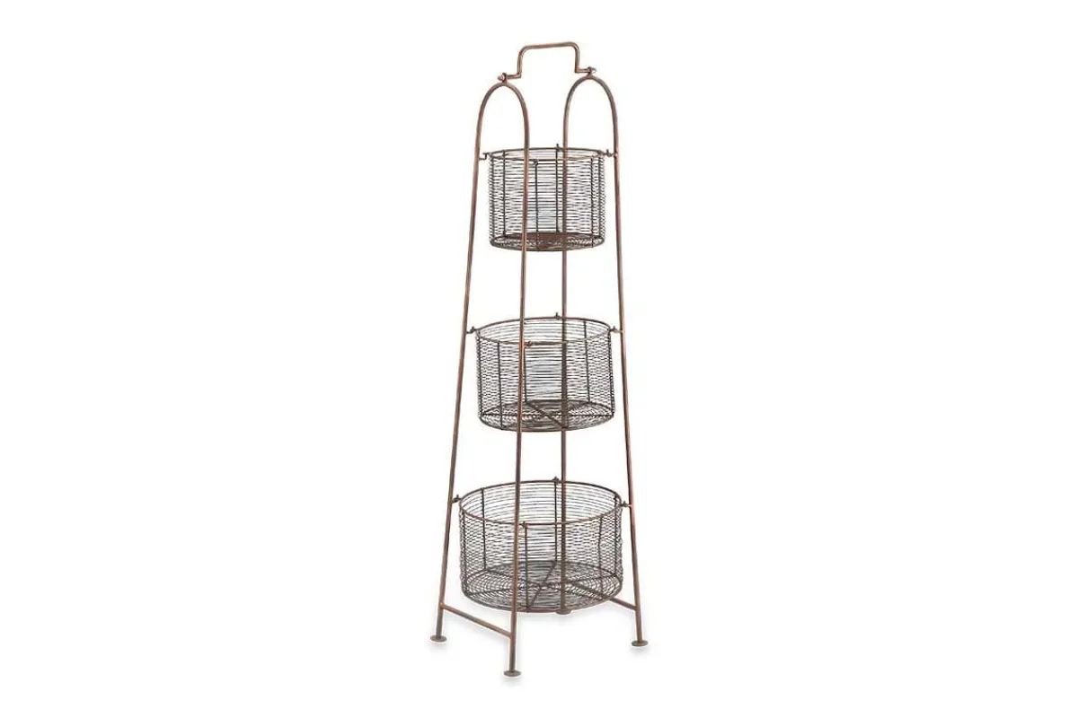 Pantry|Kitchen Storage^Nkuku Inkollu Three-Tiered Storage Stand