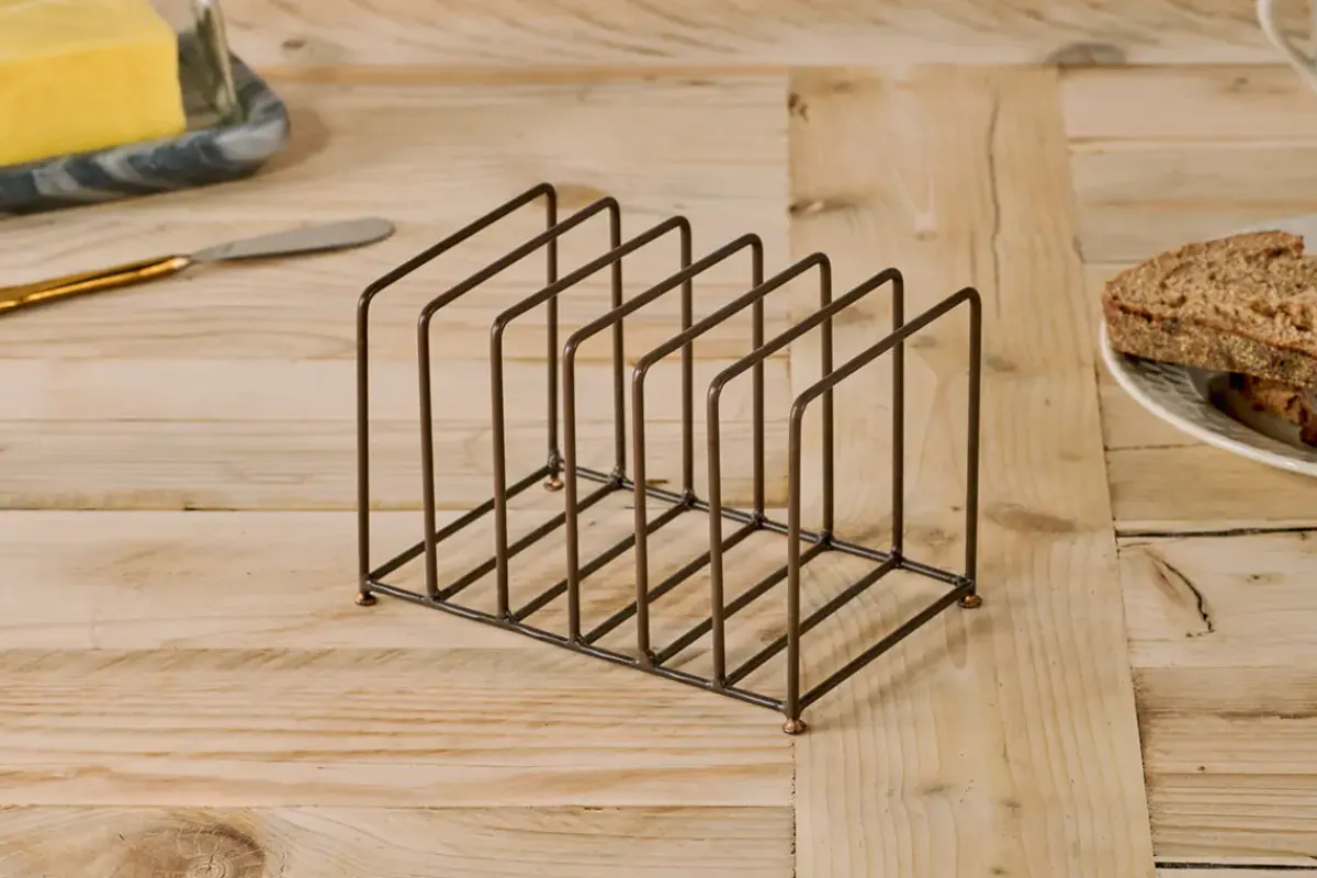 Breakfast Accessories^Nkuku Inkollu Toast Rack - Aged Brass