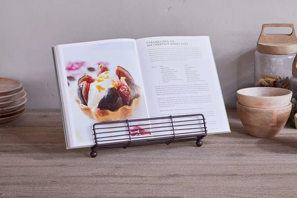 Desk Accessories|Pantry^Nkuku Inkollu Wire Bookstand - Aged Brass