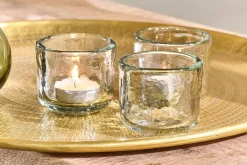 Decorative Home Accessories|Candle Holders^Nkuku Irda Glass Small Tealight - - Small (Set of 3) Clear