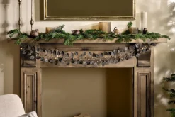 Wreaths & Garlands|Winter Berries^Nkuku Ishana Garland - Antique Brass