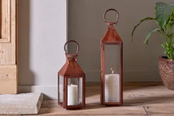 Lanterns|Garden Décor^Nkuku Isko Lantern - Rust
