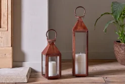 Lanterns|Garden Décor^Nkuku Isko Lantern - Rust