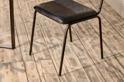Home Office|Kitchen & Dining^Nkuku Iswa Leather & Cane Dining Chair - Black
