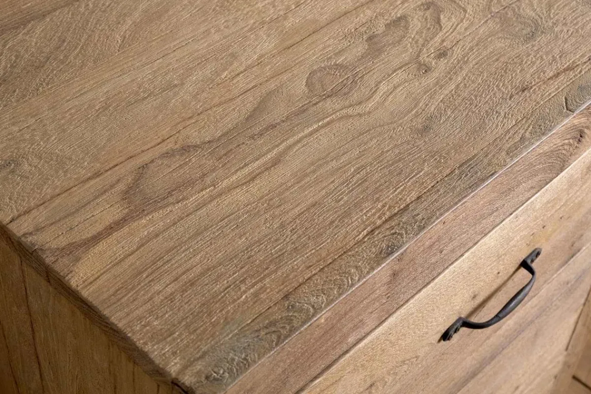 Bedroom^Nkuku Iya Reclaimed Wood Chest of Drawers - Natural - Small