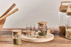 Pantry|Kitchen Storage^Nkuku Izaan Spice Jar - Clear - (Set of 3)