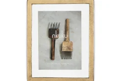 Photo Frames^Nkuku Jahala Wall Hung Photo Frame - Antique Brass