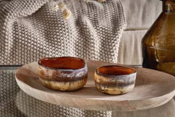 Decorative Home Accessories|Candle Holders^Nkuku Janka Tealight Holders - Amber (Set of 2) Dark Amber