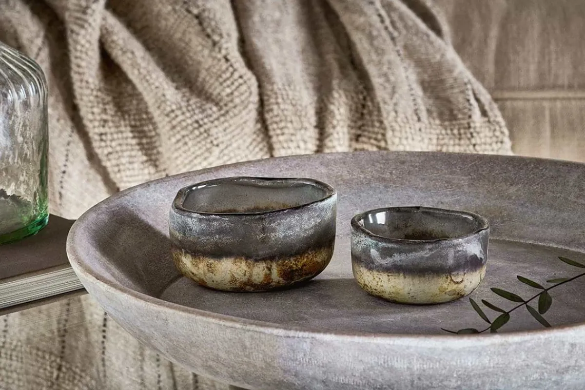 Decorative Home Accessories|Candle Holders^Nkuku Janka Tealight Holders - (Set of 2) Charcoal