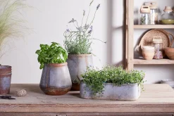 Garden Planters|Garden Décor^Nkuku Japos Outdoor Planter Tray - Aged Zinc