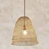 Lampshades|Pendant Shades^Nkuku Jatani Wire Lampshade - Antique Brass - Large Oval