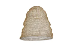 Lampshades|Pendant Shades^Nkuku Jatani Wire Lampshade - Antique Brass - Large Oval