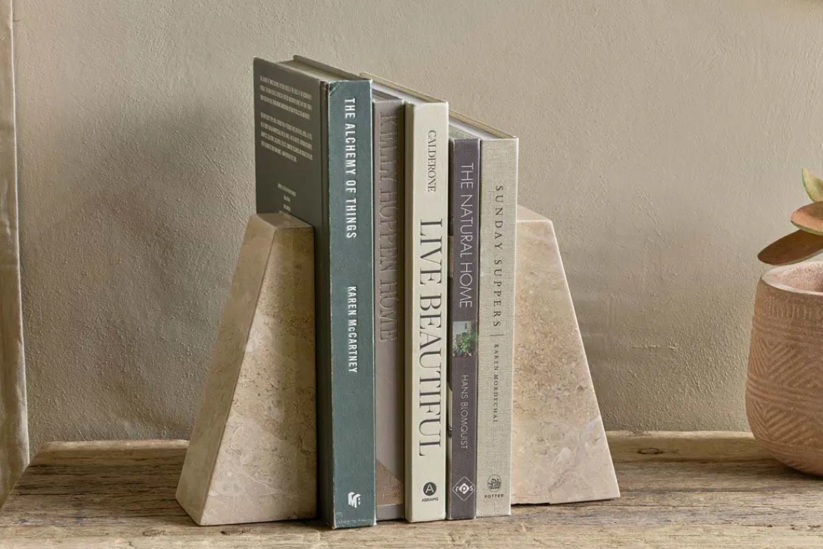 Desk Accessories^Nkuku Juda Marble Bookends - Grey