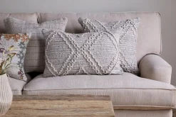 Bedroom Textiles|Cushions^Nkuku Juliyet Cotton & Wool Cushion Cover - Natural