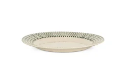 Plates^Nkuku Juniper Drop Dinner Plate - Cream & Juniper