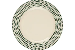 Christmas Table^Nkuku Juniper Drop Dinnerware Set - (Set of 12) Cream & Juniper