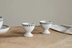 Pantry|Kitchen Storage^Nkuku Juniper Drop Egg Cups - (Set of 2) Cream & Juniper