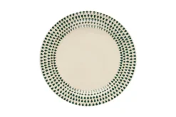 Plates^Nkuku Juniper Drop Side Plate - Cream & Juniper