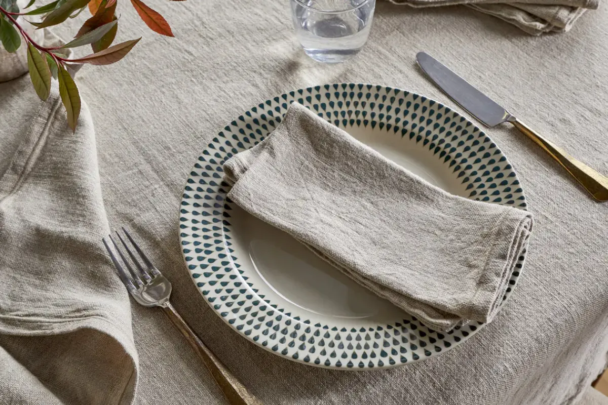 Table Settings & Linens^Nkuku Junto Linen Napkin - Natural (Set of 4)
