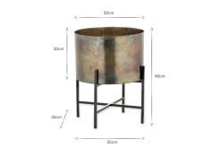 Decorative Home Accessories|Indoor Planters^Nkuku Juoni Iron Planter