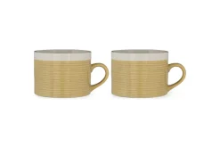 Mugs^Nkuku Kai Mugs - (Set of 2) Mustard