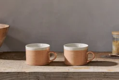 Mugs^Nkuku Kai Mugs - (Set of 2) Terracotta