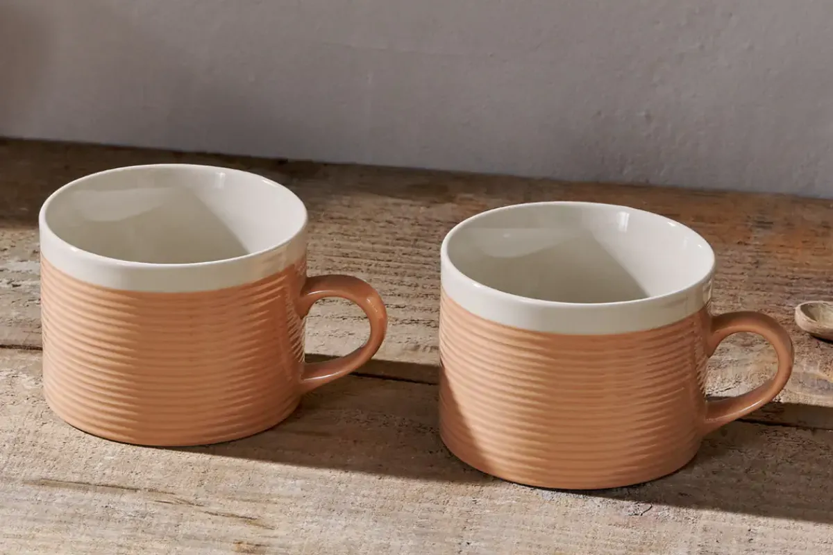 Mugs^Nkuku Kai Mugs - (Set of 2) Terracotta