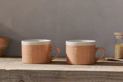Mugs^Nkuku Kai Mugs - (Set of 2) Terracotta