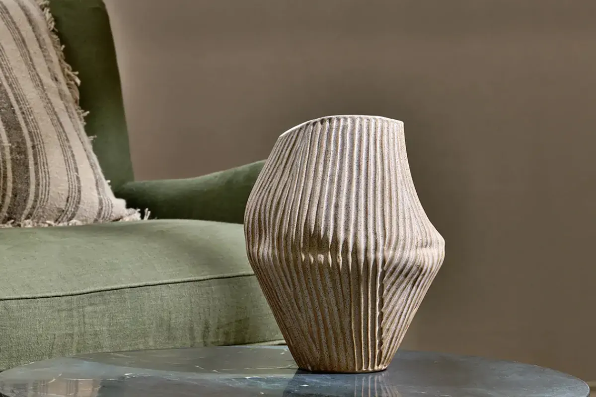 Decorative Home Accessories|Vases^Nkuku Kalai Ceramic Organic Shape Vase - Large