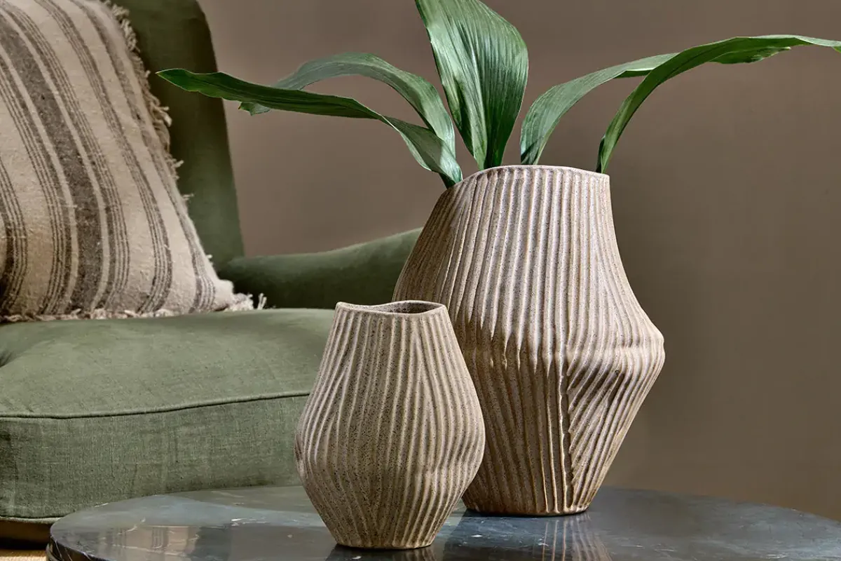 Decorative Home Accessories|Vases^Nkuku Kalai Ceramic Organic Shape Vase - Large
