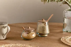 Pantry|Kitchen Storage^Nkuku Kali Round Storage Jar - Natural & Clear