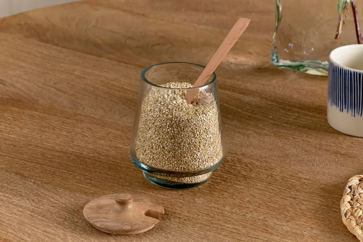 Pantry|Kitchen Storage^Nkuku Kali Tall Storage Jar - Natural & Clear