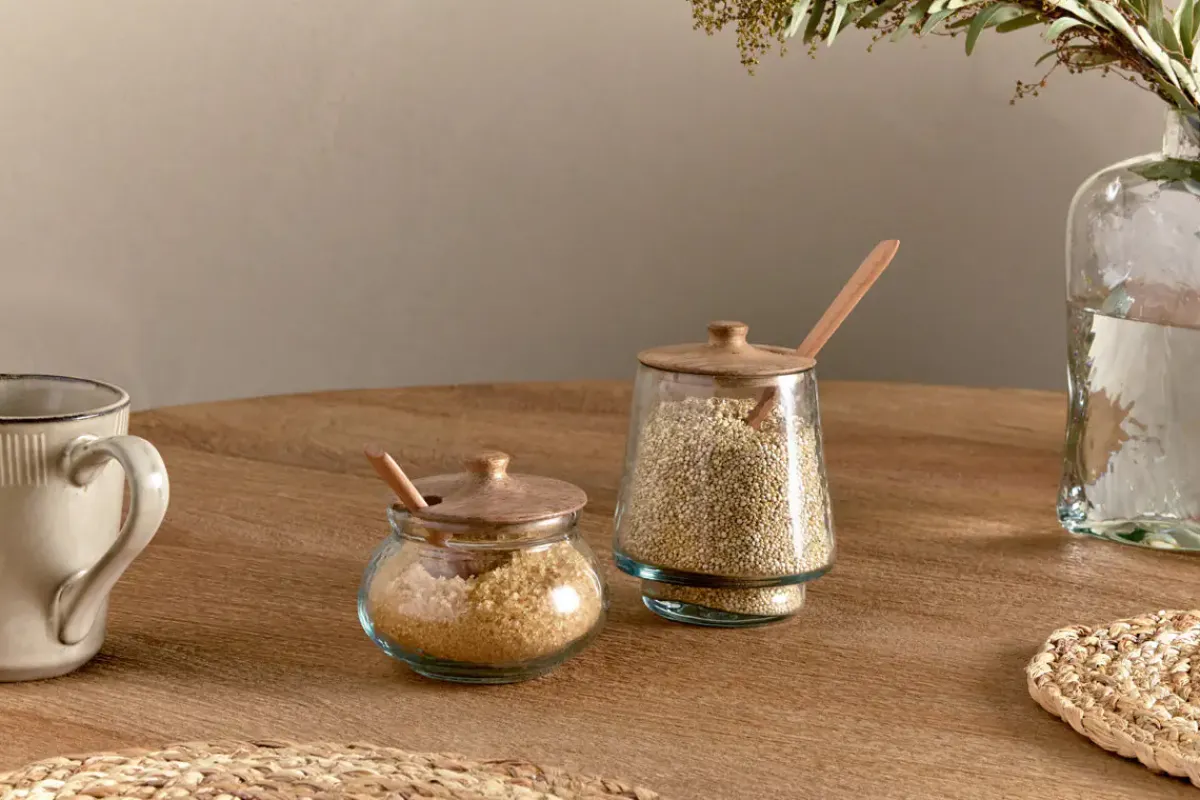 Pantry|Kitchen Storage^Nkuku Kali Tall Storage Jar - Natural & Clear