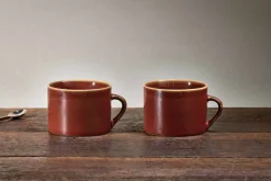Mugs^Nkuku Kalini Mugs - - Large (Set of 2) Amber