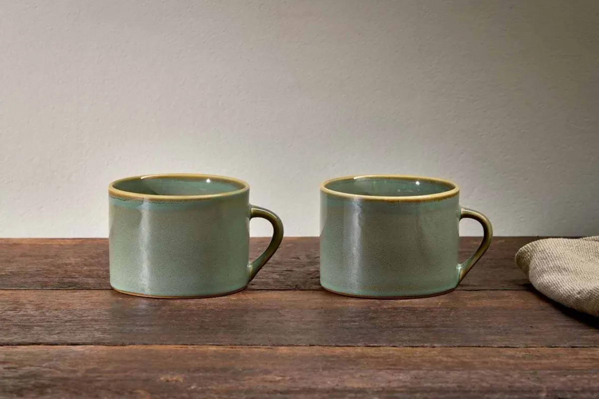 Mugs^Nkuku Kalini Mugs - - Large (Set of 2) Blue