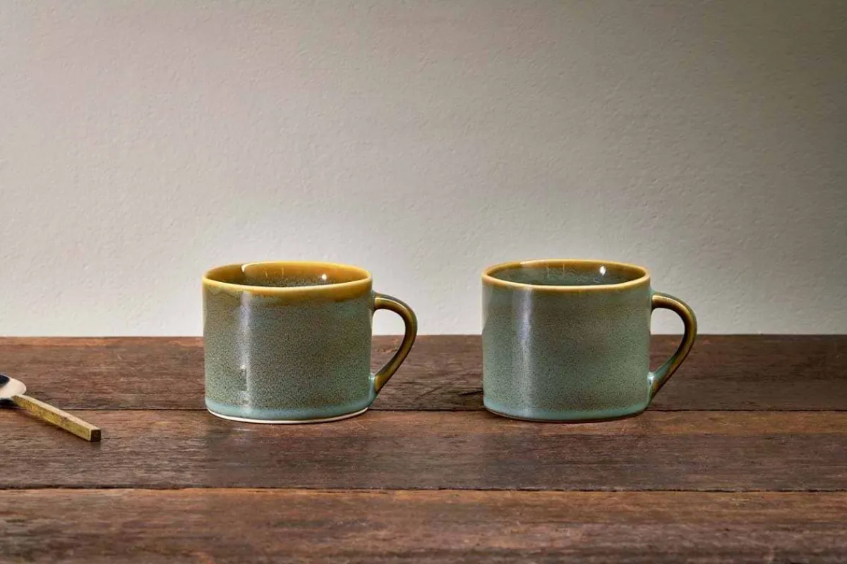 Mugs^Nkuku Kalini Mugs - - Small (Set of 2) Blue