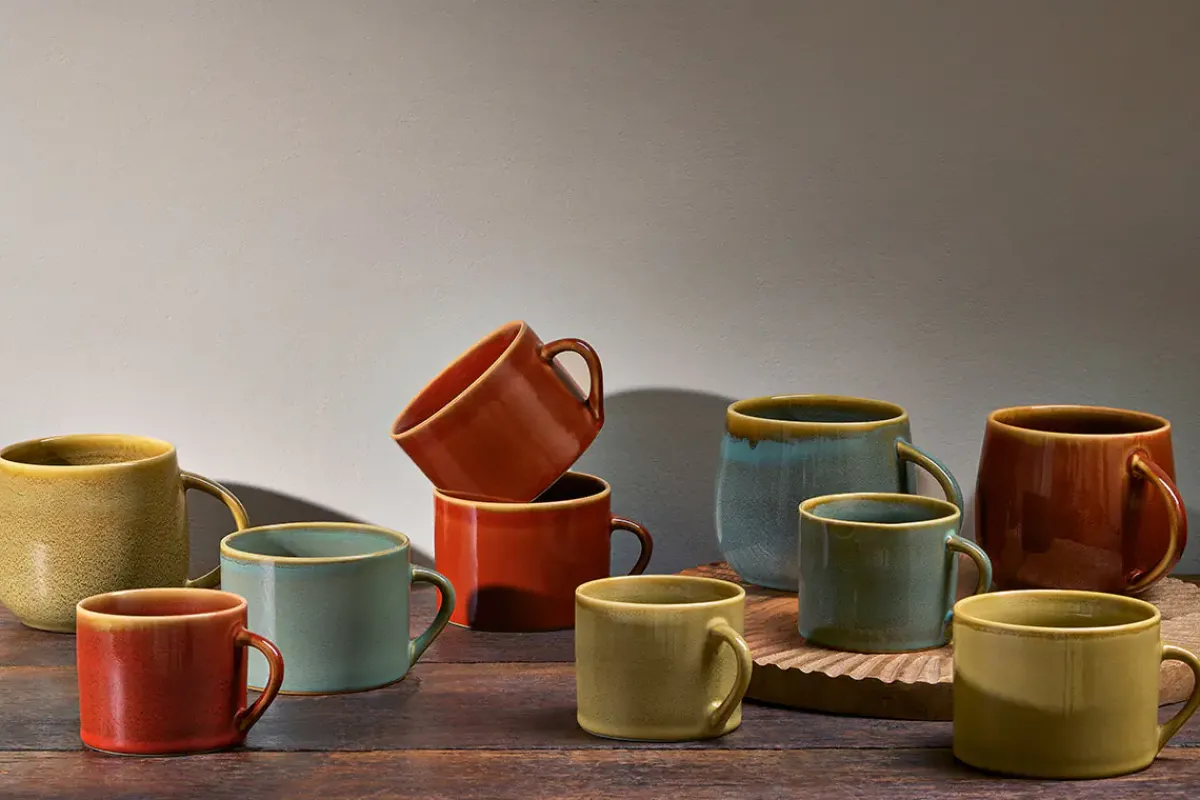 Mugs^Nkuku Kalini Mugs - - Small (Set of 2) Green