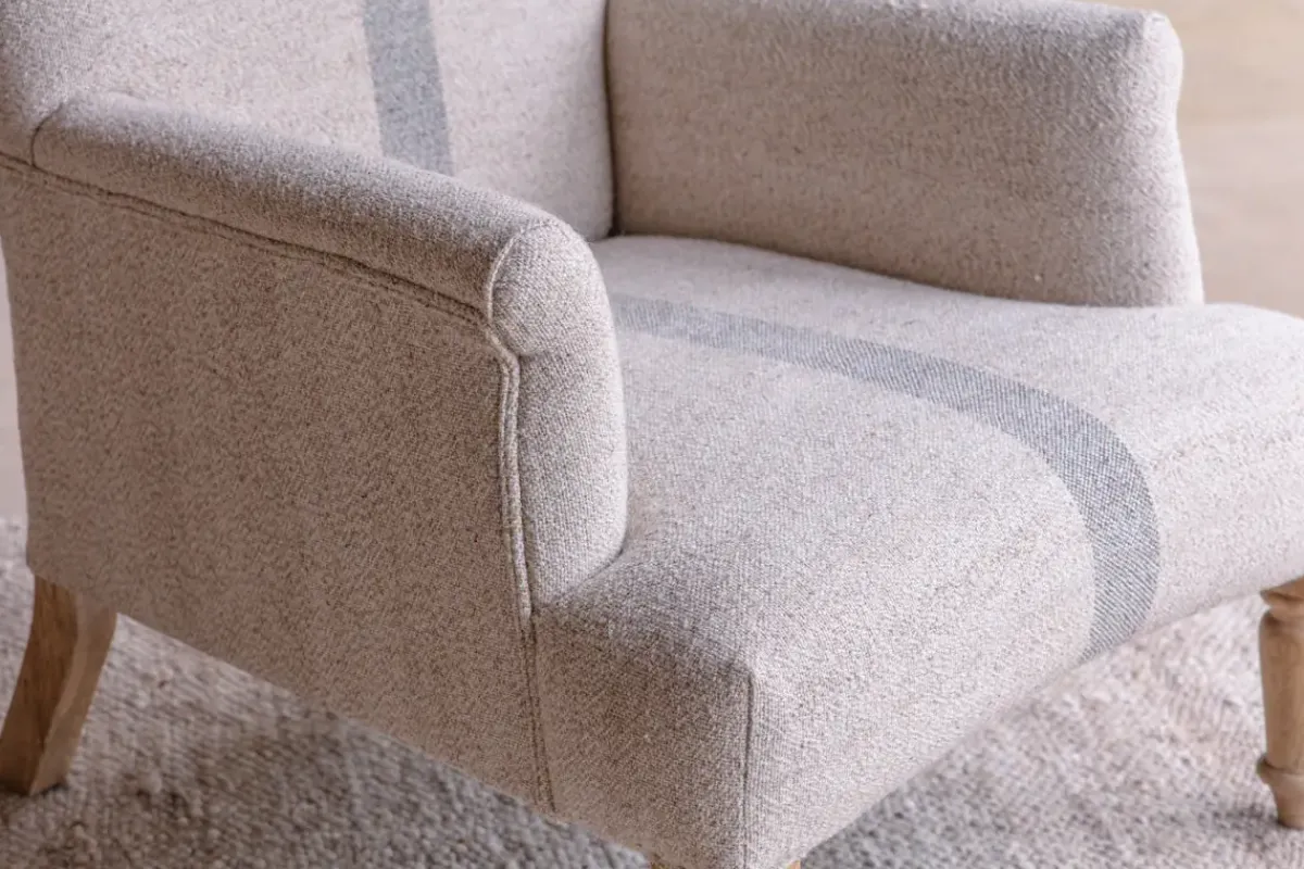 Living|Occasional Chairs^Nkuku Kallu Wool & Cotton Occasional Chair - Natural