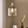 Statement Lighting|Pendant Lighting^Nkuku Kalsi Recycled Glass Pendant Light - Lustre - Large