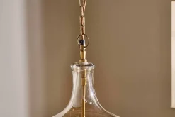 Statement Lighting|Pendant Lighting^Nkuku Kalsi Recycled Glass Pendant Light - Lustre - Large