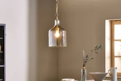 Pendant Lighting^Nkuku Kalsi Recycled Glass Pendant Light - Lustre - Small