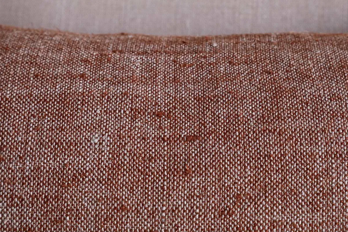 Bedroom Textiles|Cushions^Nkuku Kana Linen Cushion Cover - Rust