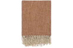 Bedroom Textiles|Blankets & Throws^Nkuku Kana Linen Throw - Rust