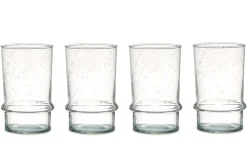 Everyday Glassware|Tumblers^Nkuku Kaneti Bubble Tumbler - Clear - Large (Set of 4)